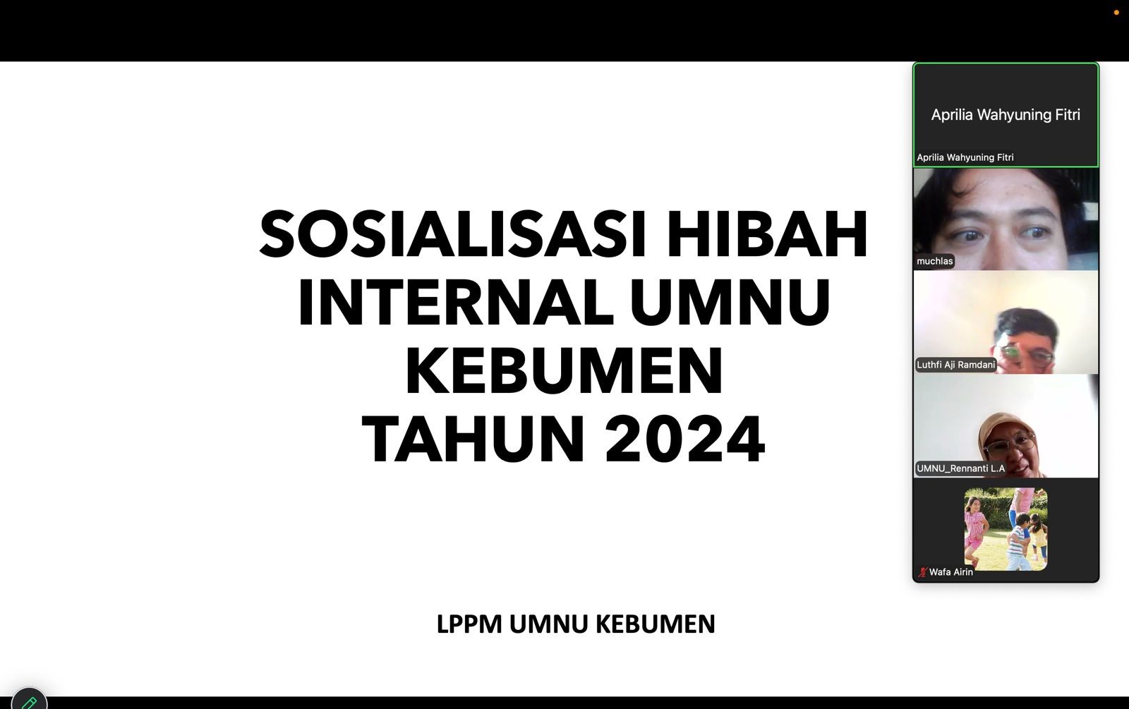Komitmen Wujudkan Riset Aplikatif, UMNU Kebumen Fasilitasi Dosen Lewat Sosialisasi Hibah Internal